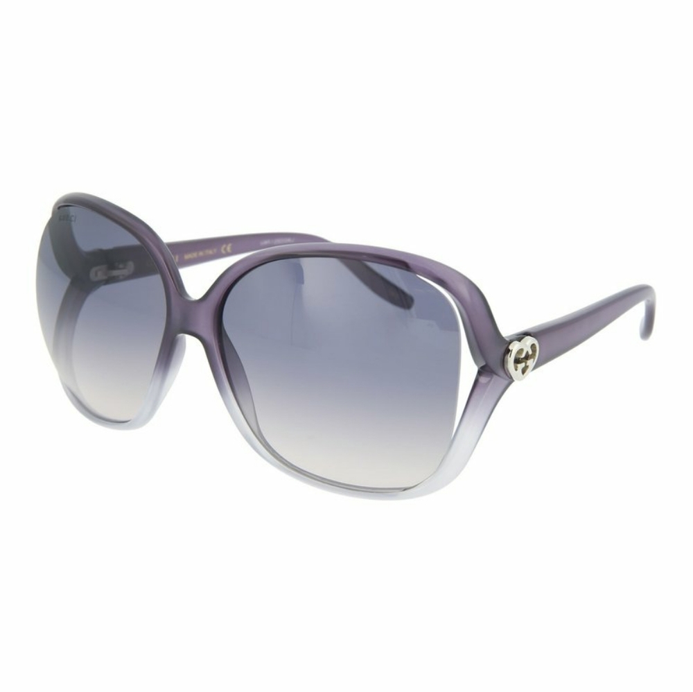 Gucci Oversized Heart Logo Squared Sunnies